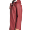 Stutterheim Stockholm Hooded Raincoat In Burgundy