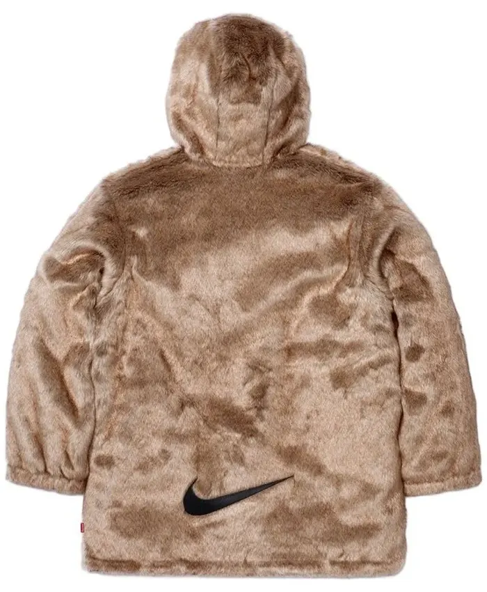 Supreme Nike Fur Reversible Parka Jacket Back