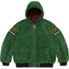 Supreme Vanson Leathers Reversible Quilted Hooded Jacket Green