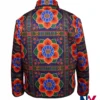TK Lee TV-Series The Brothers Sun 2024 Joon Lee Floral Print Satin Zip-Up Jacket back view
