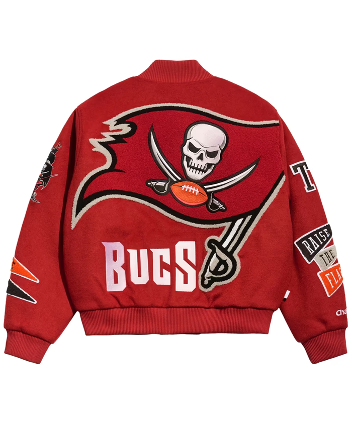 Tampa Bay Buccaneers Chalk Line Red Pennant Jacket