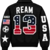 Team USMNT Black Leather Jacket Tim Ream