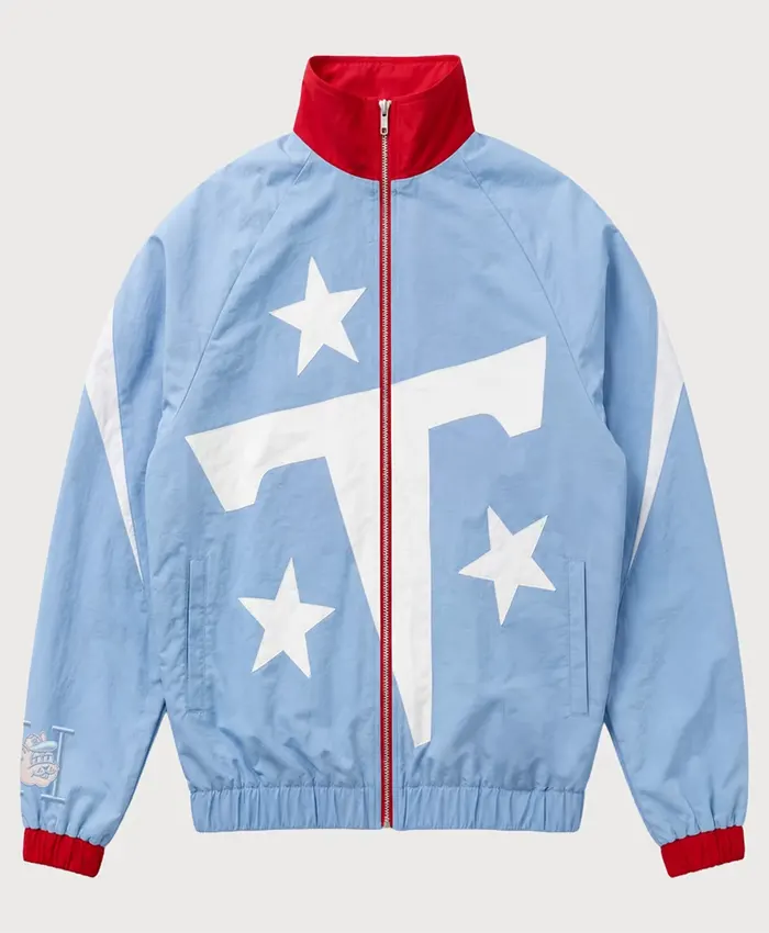 Tennessee Titans HANG Full-Zip Track Jacket Light Blue
