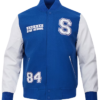 The Breakfast Club Freeze Max Shermer High Royal And White Varsity Jacket