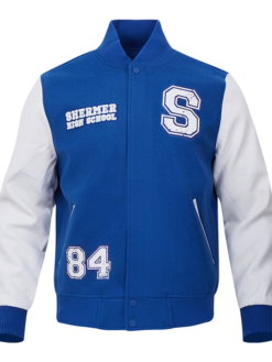 The Breakfast Club Freeze Max Shermer High Royal And White Varsity Jacket