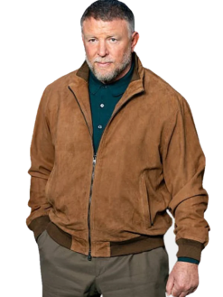 The-Gentlemen-Tv-Series-S02-Guy-Ritchie-Brown-Suede-Leather-Bomber-Jacket