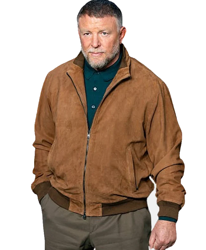 The-Gentlemen-Tv-Series-S02-Guy-Ritchie-Brown-Suede-Leather-Bomber-Jacket