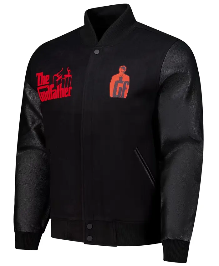 The Godfather Black Varsity Jacket