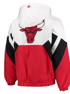 The Line-Up Oxford Chicago Bulls Logo Jacket With Hood