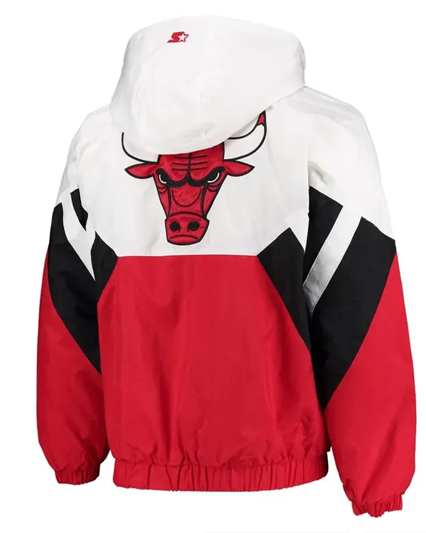 The Line-Up Oxford Chicago Bulls Logo Jacket With Hood