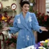 The Nanny Fran Drescher Blue Snowflake Bathrobe