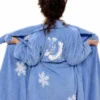 The Nanny Fran Drescher Blue Snowflake Bathrobe Back