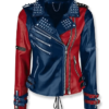 The Suicide Squad Harley Quinn Studded Leather Jacket