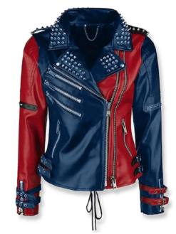 The Suicide Squad Harley Quinn Studded Leather Jacket