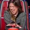 The Voice Season 30 Kelly Clarkson Tweed Plaid Jacket