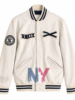 The Weeknd XO x Roots White Bison Letterman Jacket