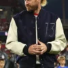 Tim Ream U.S. Men's National Team Honour St. Louis Navy And Cream Varsity Jacket front view