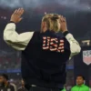 Tim Ream U.S. Men's National Team Honour St. Louis Varsity Navy And Cream Jacket back view