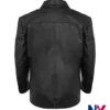 Tobias Santelmann 2026 TV-Series Jo Nesbo’s Detective Hole Harry Hole Black Leather Jacket back view