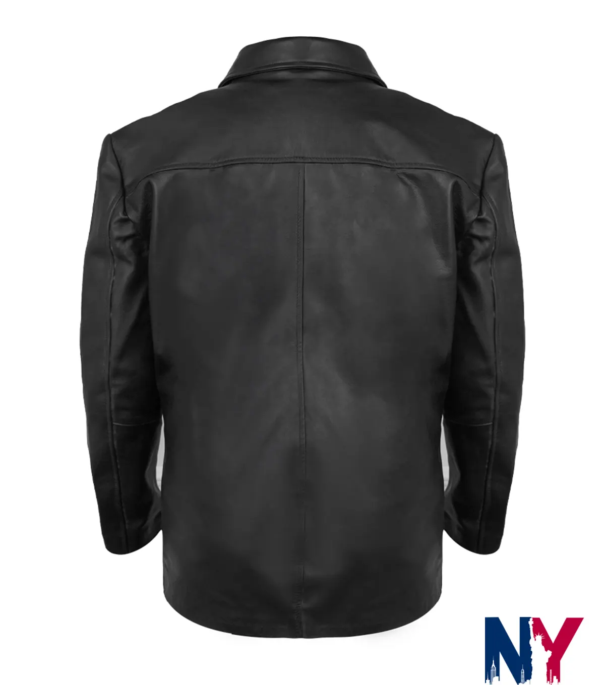Tobias Santelmann 2026 TV-Series Jo Nesbo’s Detective Hole Harry Hole Black Leather Jacket back view