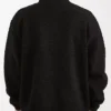 Tommy Black Teddy Fleece ZIP Through Jacket Back