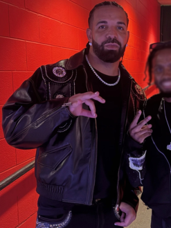 Toronto-Don-Tolivers-Concert-2026-Drake-Black-Leather-Jacket