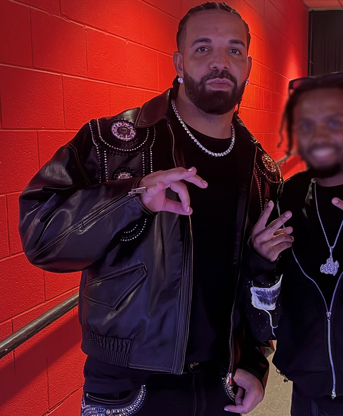 Toronto-Don-Tolivers-Concert-2026-Drake-Black-Leather-Jacket