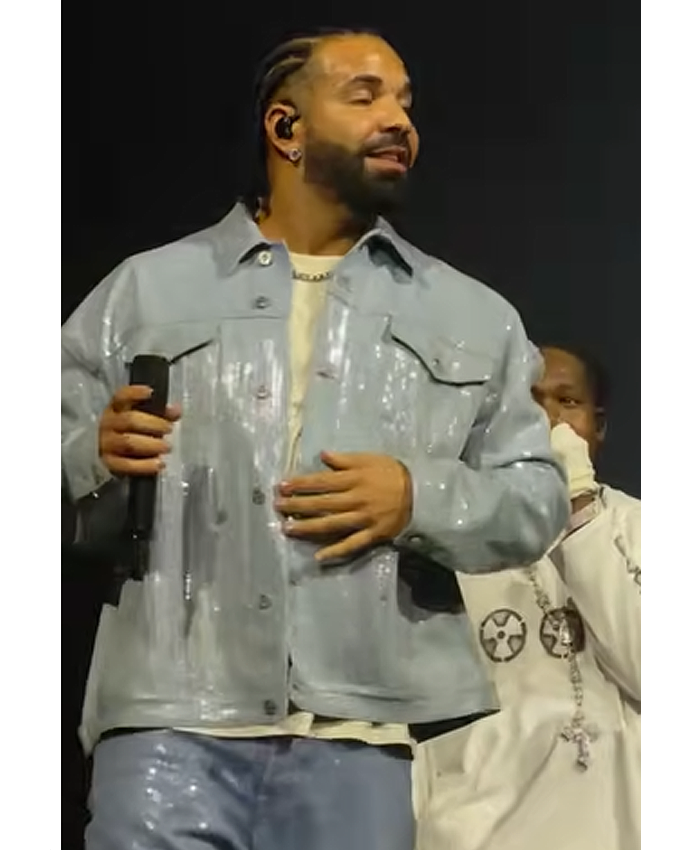 Toronto-Tour-Surprise-Guest-Drake-Blue-Sequin-Jacket