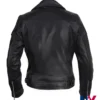 Tracy Spiridakos TV-Series Anna Pigeon 2026 Anna Pigeon Biker Black Leather Jacket back view