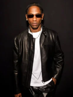 Travis Scott Bottega Veneta SS27 Show Leather Jacket