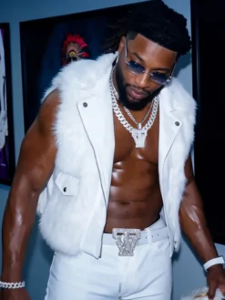 Trick Williams Fur Leather Vest