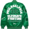 UFC 330 Green Satin Jacket