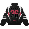 UFC London Full-Zip Up Black Jacket Back
