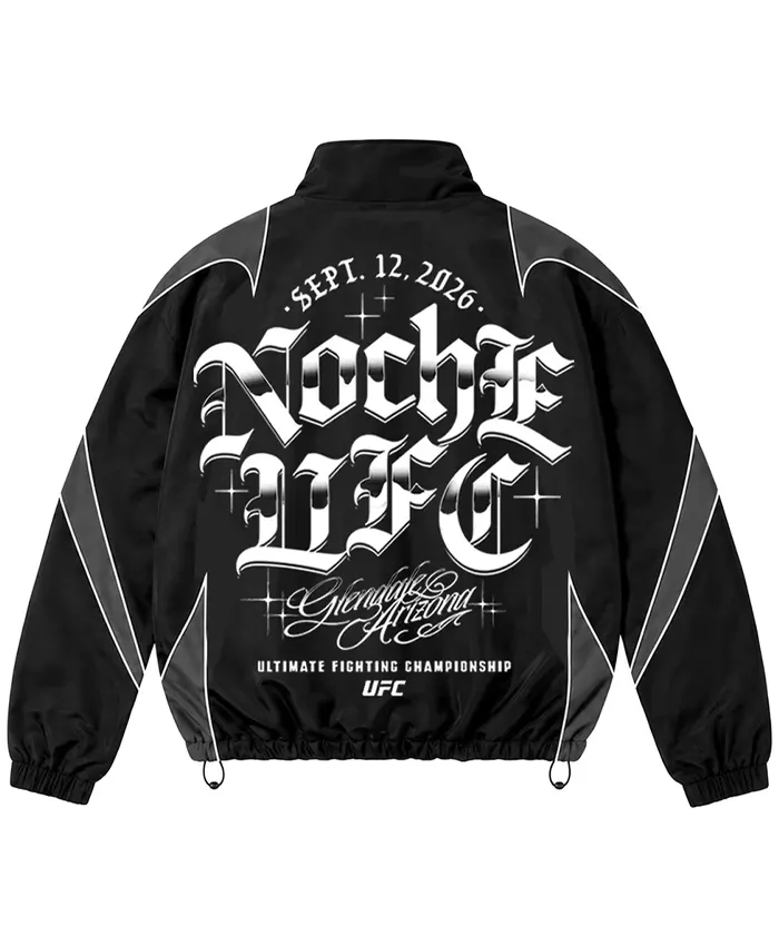 UFC Noche 2026 Full-Zip Black Track Jacket Back