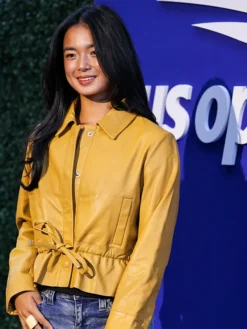 US Open Event Alex Eala Mustard Jacket