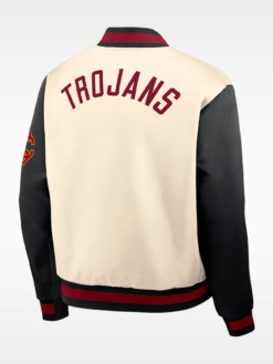 USC Trojans Legacy Nike College Full-Snap Bomber Jacket Back