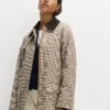 Viral Marks and Spencer Waxed Look Checked Utility Barn Jacket