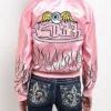 Von-Dutch-Pink-Satin-Bomber-Jacket