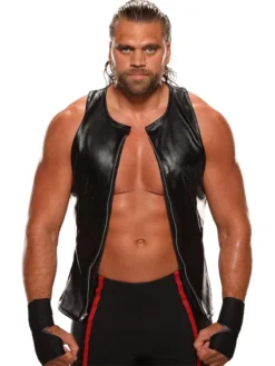 Von Wagner WWE NXT cal bloom Black Leather Vest
