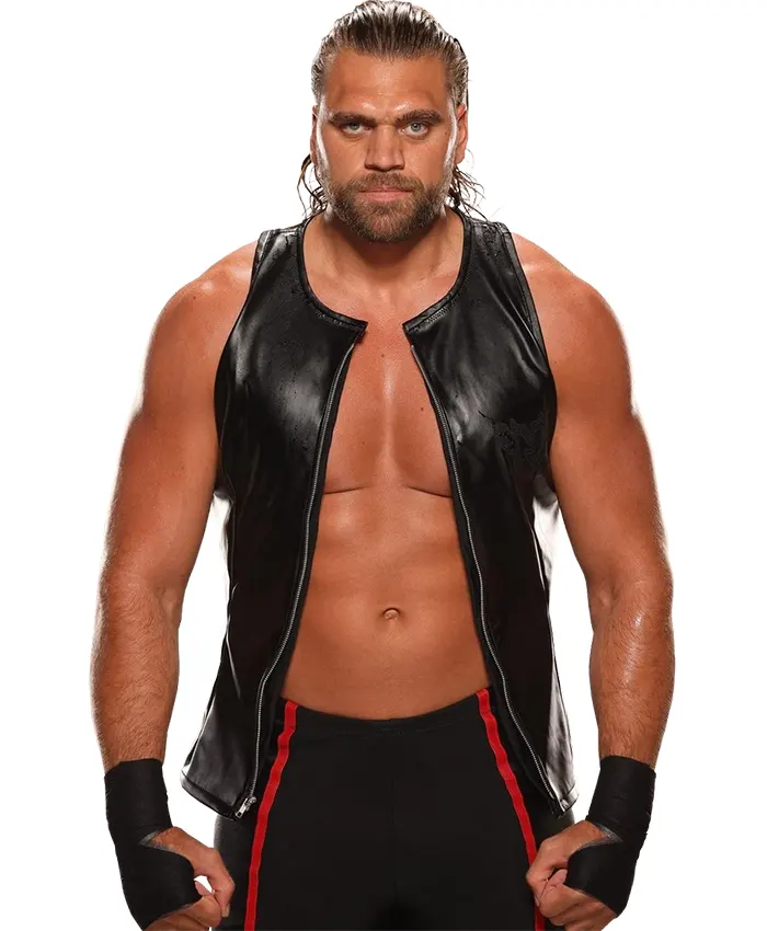 Von Wagner WWE NXT cal bloom Black Leather Vest