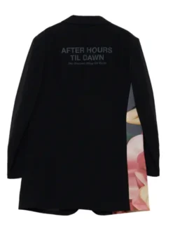 WILDSIDE × The Weeknd AFTER HOURS TIL DAWN Tape Crepe de Chine 2B Tailored Collar Jacket back view