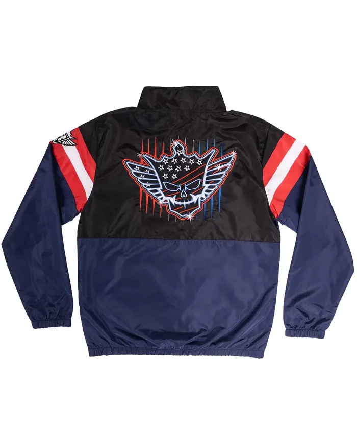 WWE Cody Rhodes Neon Nightmare Full-Zip Windbreaker Jacket Back