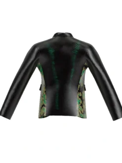 WWE Mr.Iguana AAA TripleMania 34 2026 Halloween Green And Black Snakeskin Leather Jacket back view