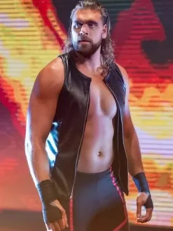 WWE NXT Von Wagner Black Leather Vest