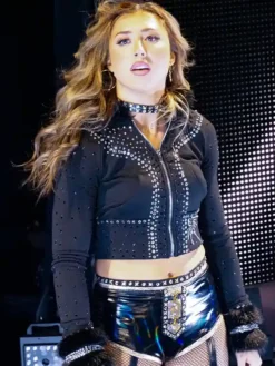 WWE-NXT-Wrestler-Entrance-Stage-Adriana-Rizzo-Black-Studded-Jacket