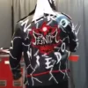 WWE Penta Red and Black Leather Biker Jacket For Sale