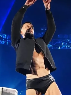 WWE-SmackDown-2026-Finn-Balor-Black-Bomber-Jacket
