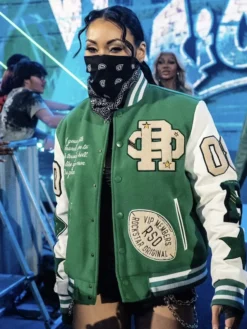 WWE SmackDown 2026 Mia Yim Green Letterman Jacket