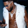 WWE Trick Williams White Fur Leather Vest