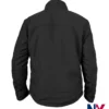 Women's Softshell Ariat Black Leopard Print Jacket back view